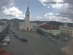 Náměstí, koste sv. Markéty