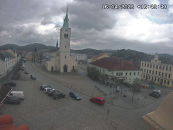 Náměstí, koste sv. Markéty