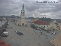 Náměstí, koste sv. Markéty