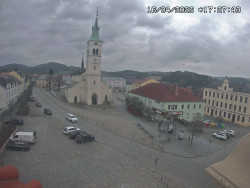 Náměstí, koste sv. Markéty