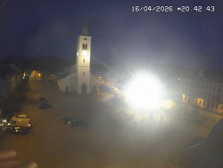 Náměstí, koste sv. Markéty