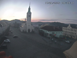 Náměstí, koste sv. Markéty