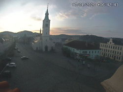 Náměstí, koste sv. Markéty