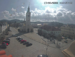 Náměstí, koste sv. Markéty