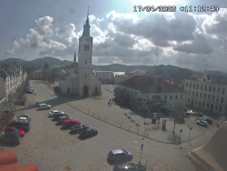 Náměstí, koste sv. Markéty