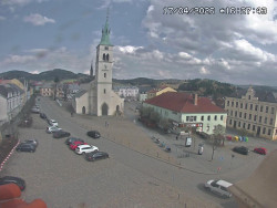 Náměstí, koste sv. Markéty