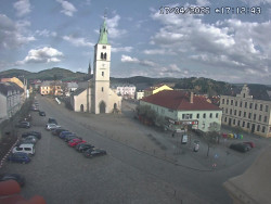 Náměstí, koste sv. Markéty