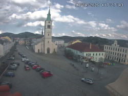 Náměstí, koste sv. Markéty