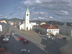 Náměstí, koste sv. Markéty