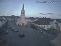 Náměstí, koste sv. Markéty