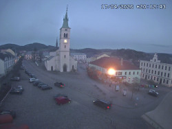 Náměstí, koste sv. Markéty