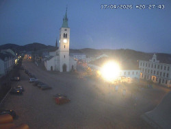 Náměstí, koste sv. Markéty