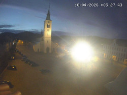 Náměstí, koste sv. Markéty