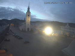 Náměstí, koste sv. Markéty