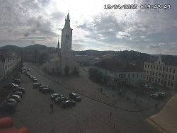 Náměstí, koste sv. Markéty