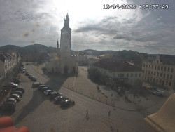 Náměstí, koste sv. Markéty