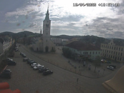 Náměstí, koste sv. Markéty