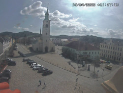 Náměstí, koste sv. Markéty