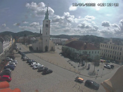 Náměstí, koste sv. Markéty