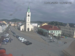 Náměstí, koste sv. Markéty