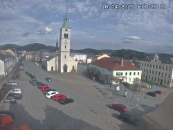 Náměstí, koste sv. Markéty