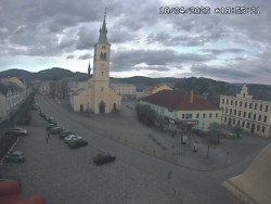 Náměstí, koste sv. Markéty