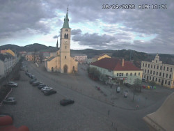 Náměstí, koste sv. Markéty