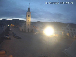 Náměstí, koste sv. Markéty