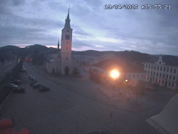 Náměstí, koste sv. Markéty