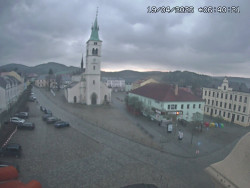 Náměstí, koste sv. Markéty