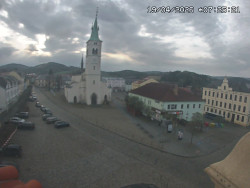 Náměstí, koste sv. Markéty