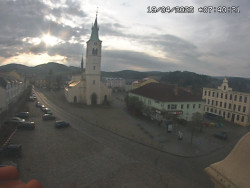 Náměstí, koste sv. Markéty