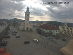 Náměstí, koste sv. Markéty