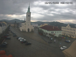 Náměstí, koste sv. Markéty