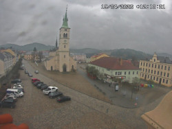 Náměstí, koste sv. Markéty