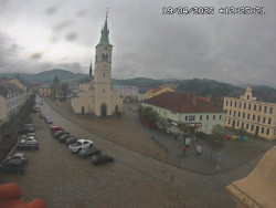 Náměstí, koste sv. Markéty