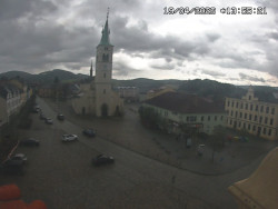 Náměstí, koste sv. Markéty