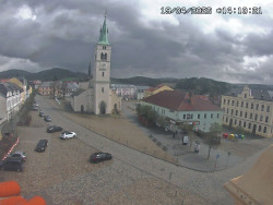 Náměstí, koste sv. Markéty