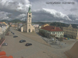 Náměstí, koste sv. Markéty