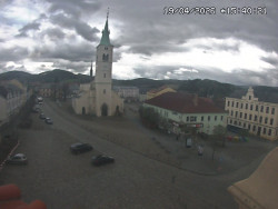 Náměstí, koste sv. Markéty