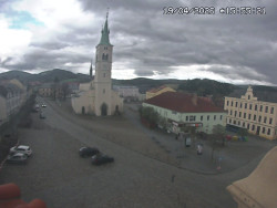 Náměstí, koste sv. Markéty