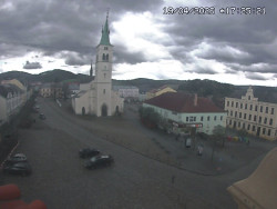 Náměstí, koste sv. Markéty