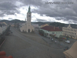 Náměstí, koste sv. Markéty