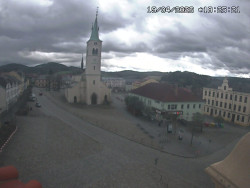 Náměstí, koste sv. Markéty