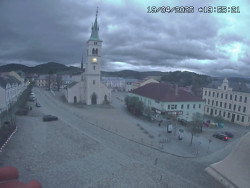 Náměstí, koste sv. Markéty