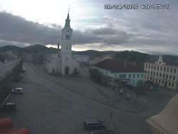 Náměstí, koste sv. Markéty