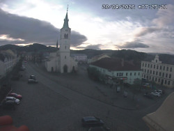 Náměstí, koste sv. Markéty