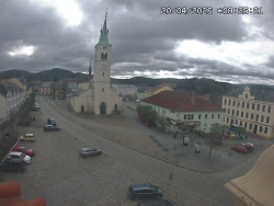 Náměstí, koste sv. Markéty