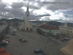 Náměstí, koste sv. Markéty