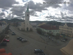 Náměstí, koste sv. Markéty